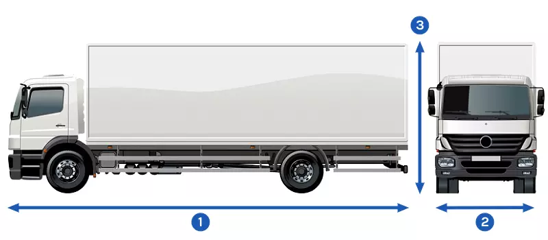 straight truck dimensions