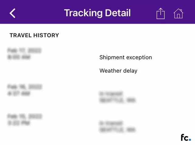 Shipment Exception Weather Delay