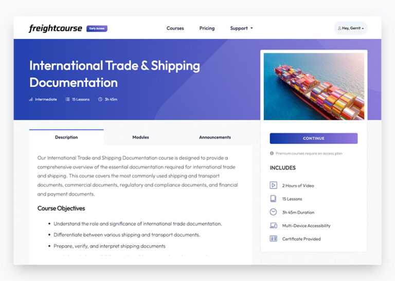 freightcourse – online supply chain courses